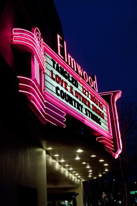 Elmwood Theater Neon Marquee neon-berkeley-ca-elmwood-neighborhood-theater-elmwood-2966-college-avenue-movie-tangled-marquee