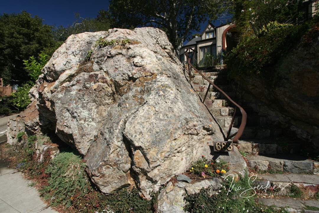 Berkeley Thousand Oaks  A staircase on a rock