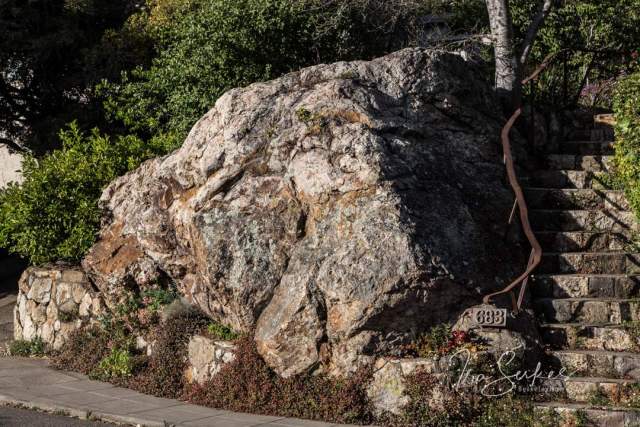 Berkeley Thousand Oaks  A staircase on a rock