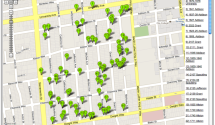 Central Berkeley's McGee Spaulding Tract Map