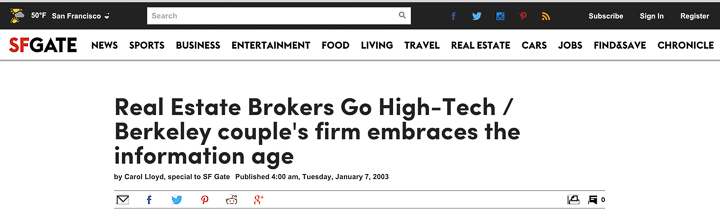 Ira Serkes featured in a San Francisco Chronicle Article - Real Estate Broker Go High Techmedia-sf-chronicle-real-estate-brokers-go-high-tech-l