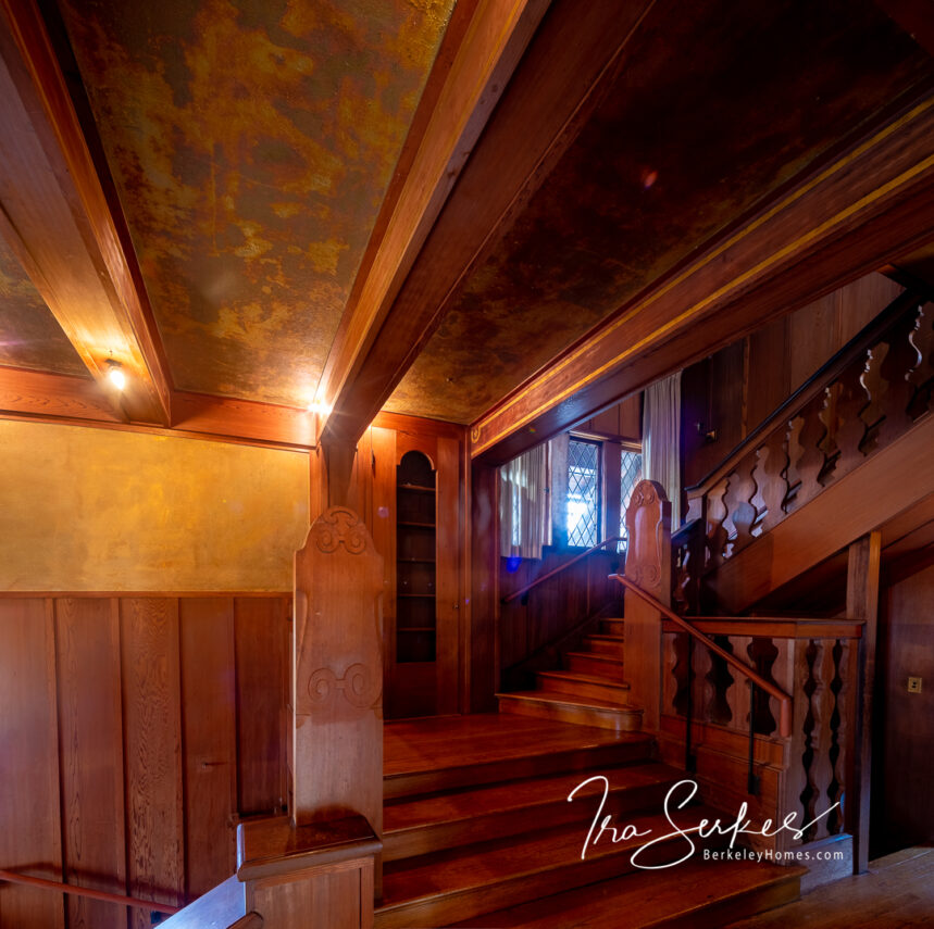 Bernard Maybeck's Senger House near the Berkeley Rose Garden - Stair Detail